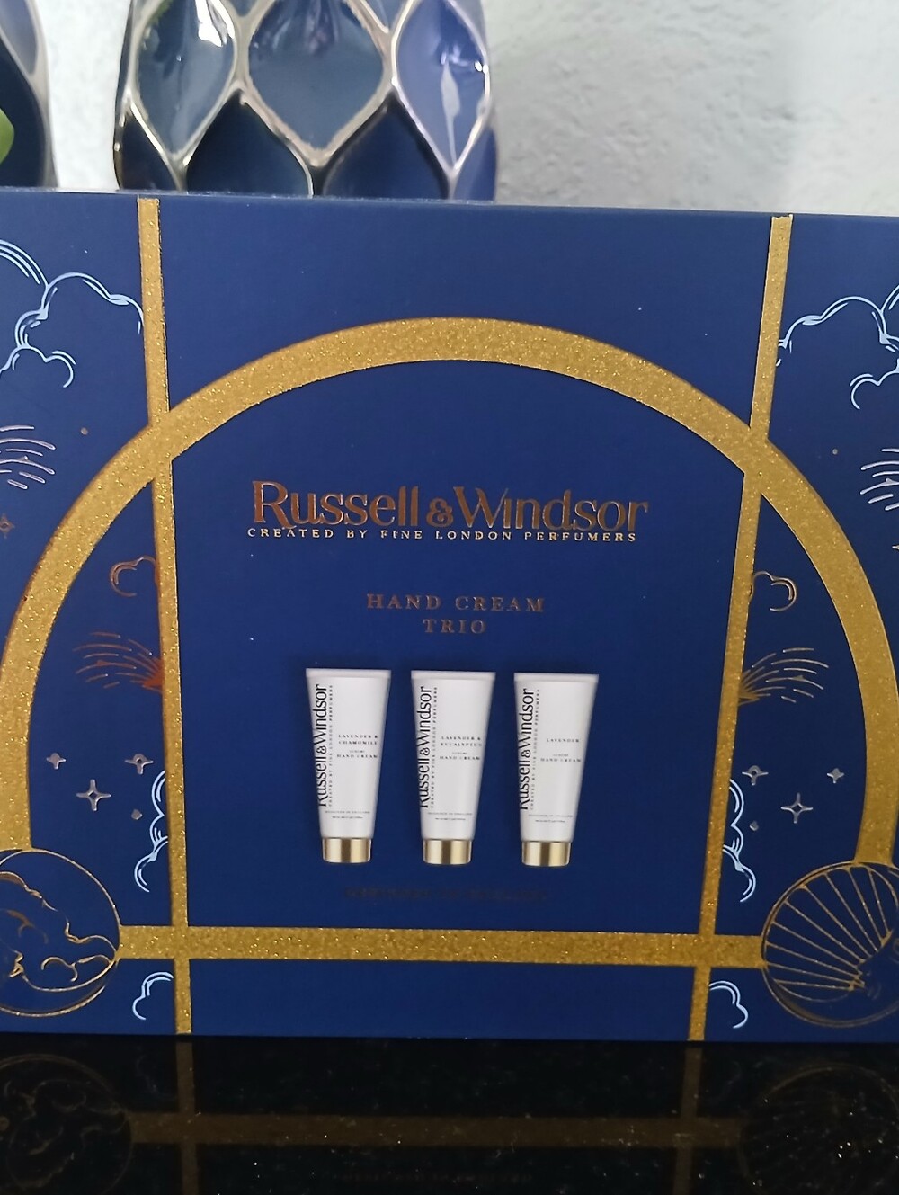 Russell & Windsor Blue Hand Cream Trio - Hydrating Women's Moisturizer